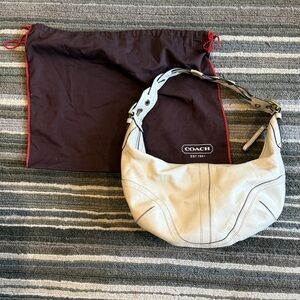 Coach Cream Vintage Leather Hobo Bag